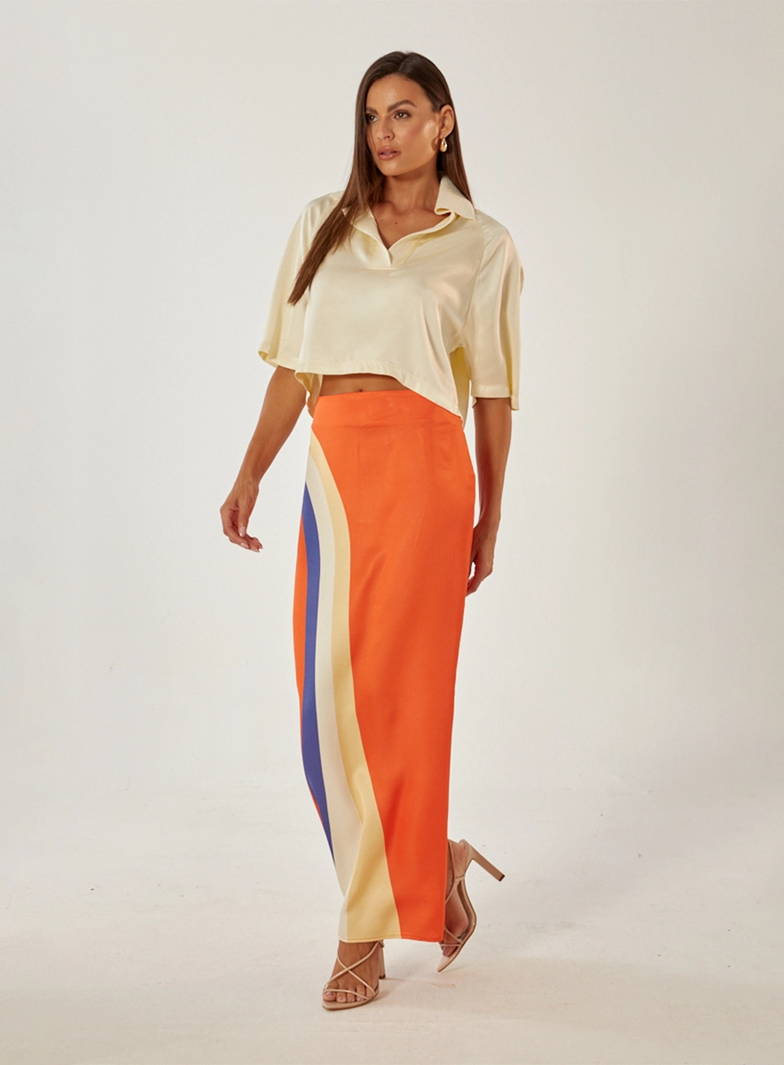 Blusa Alfaiataria Ampla Amarelo Souisy