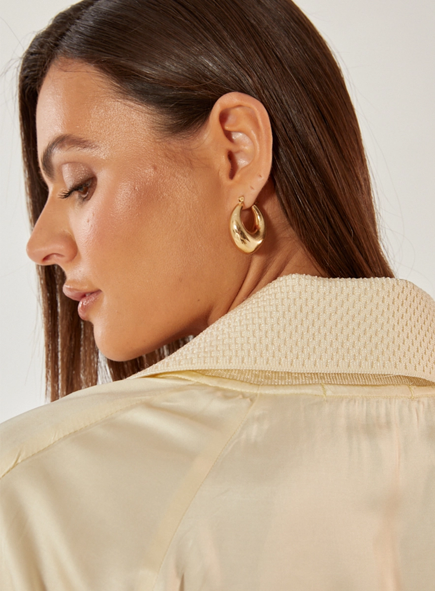 Blusa Alfaiataria Ampla Amarelo Souisy