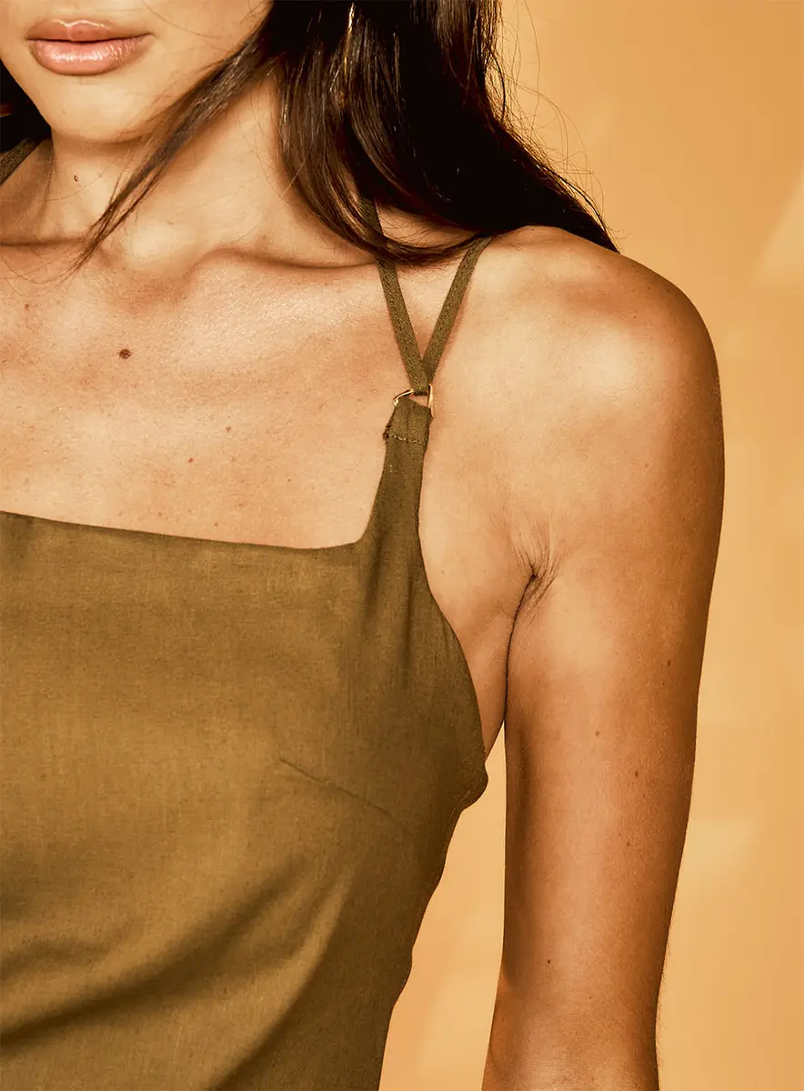 Blusa Linho Verde Musqao Souisy