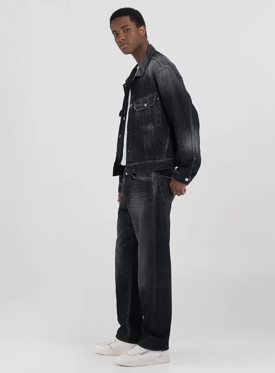 Jaqueta Masculina Black Jeans Replay Índigo Preto Médio Lcecci