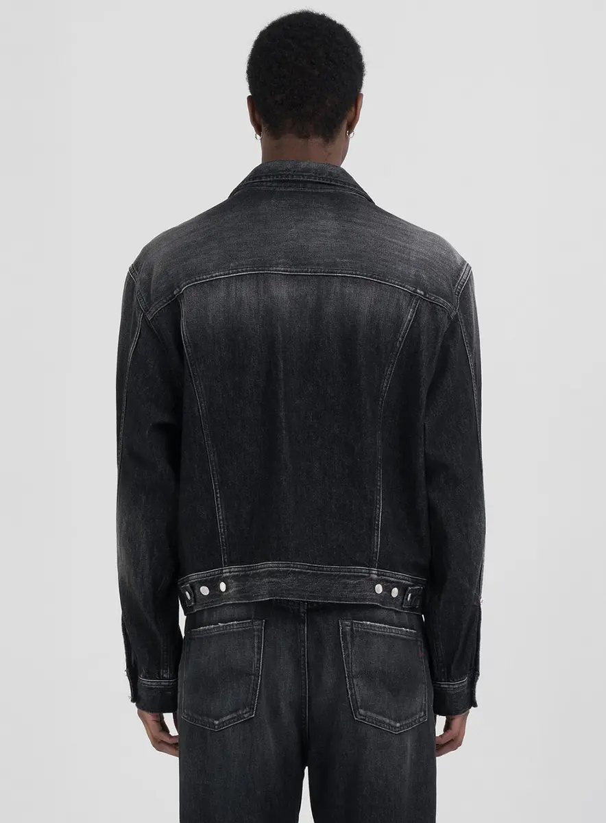 Jaqueta Masculina Black Jeans Replay Índigo Preto Médio Lcecci