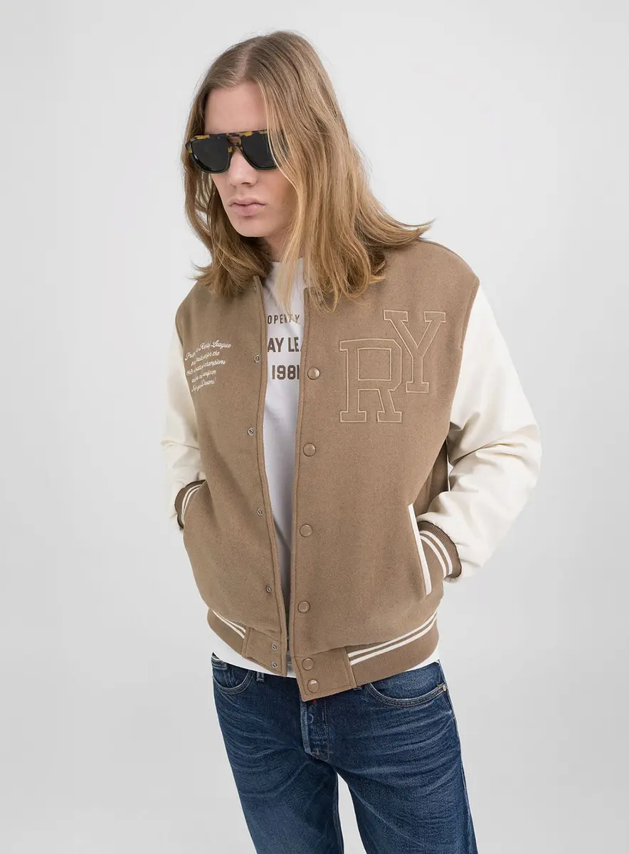 Casaco Masculino Em Lã Modelagem Ampla Bege Penny Lcecci
