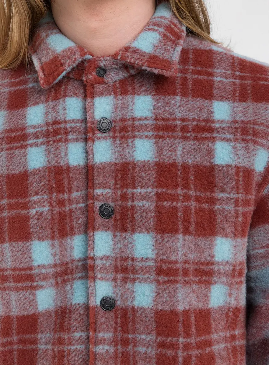 Casaco Masculino Oversized Em Lã Com Estampa Estampados Lcecci