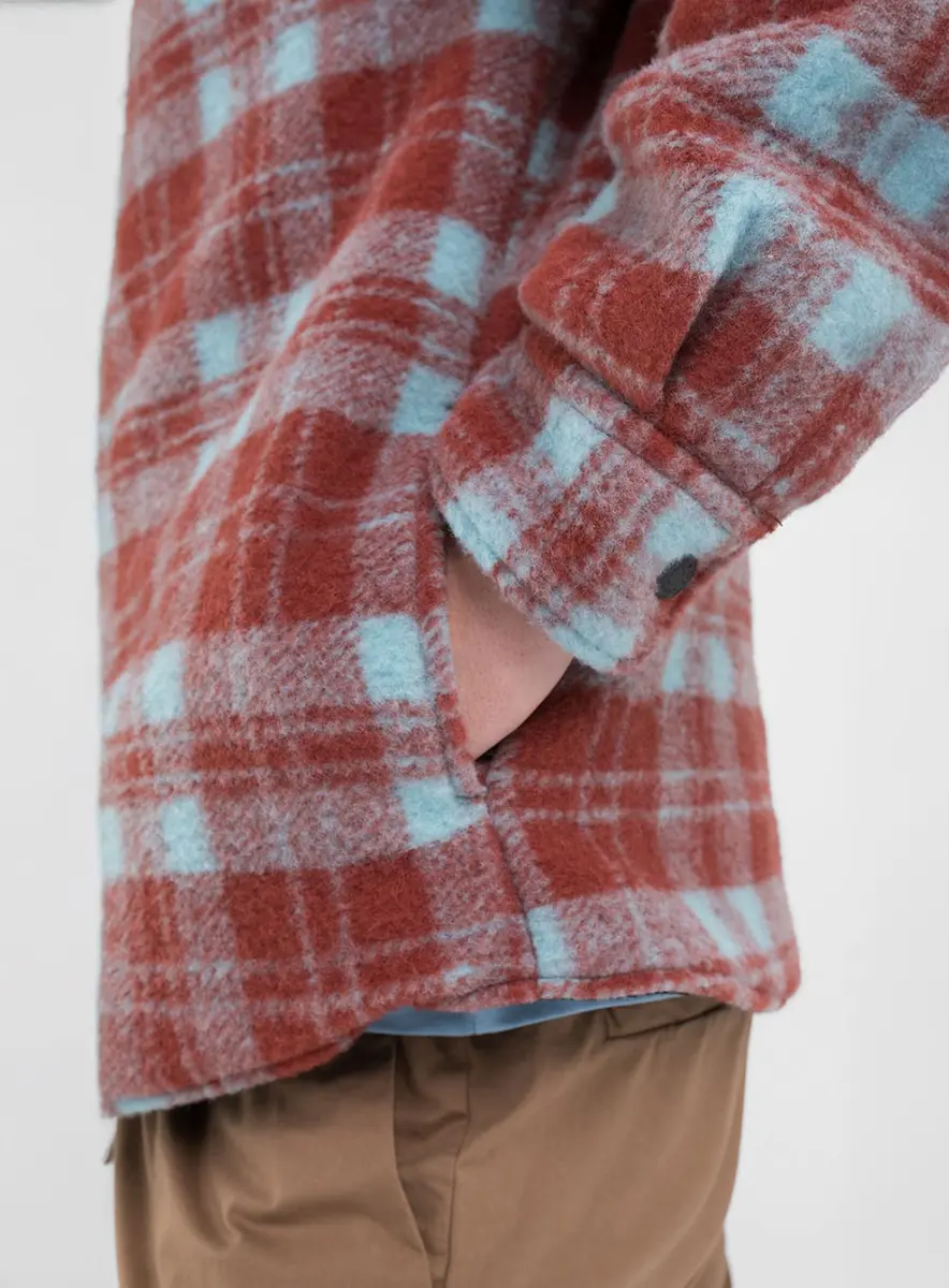 Casaco Masculino Oversized Em Lã Com Estampa Estampados Lcecci