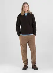 Suéter Masculino Canelado Gola Alta