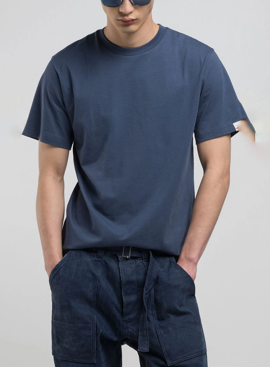 Camiseta Masculina Caimento Reto Manga Curta Preto Lcecci