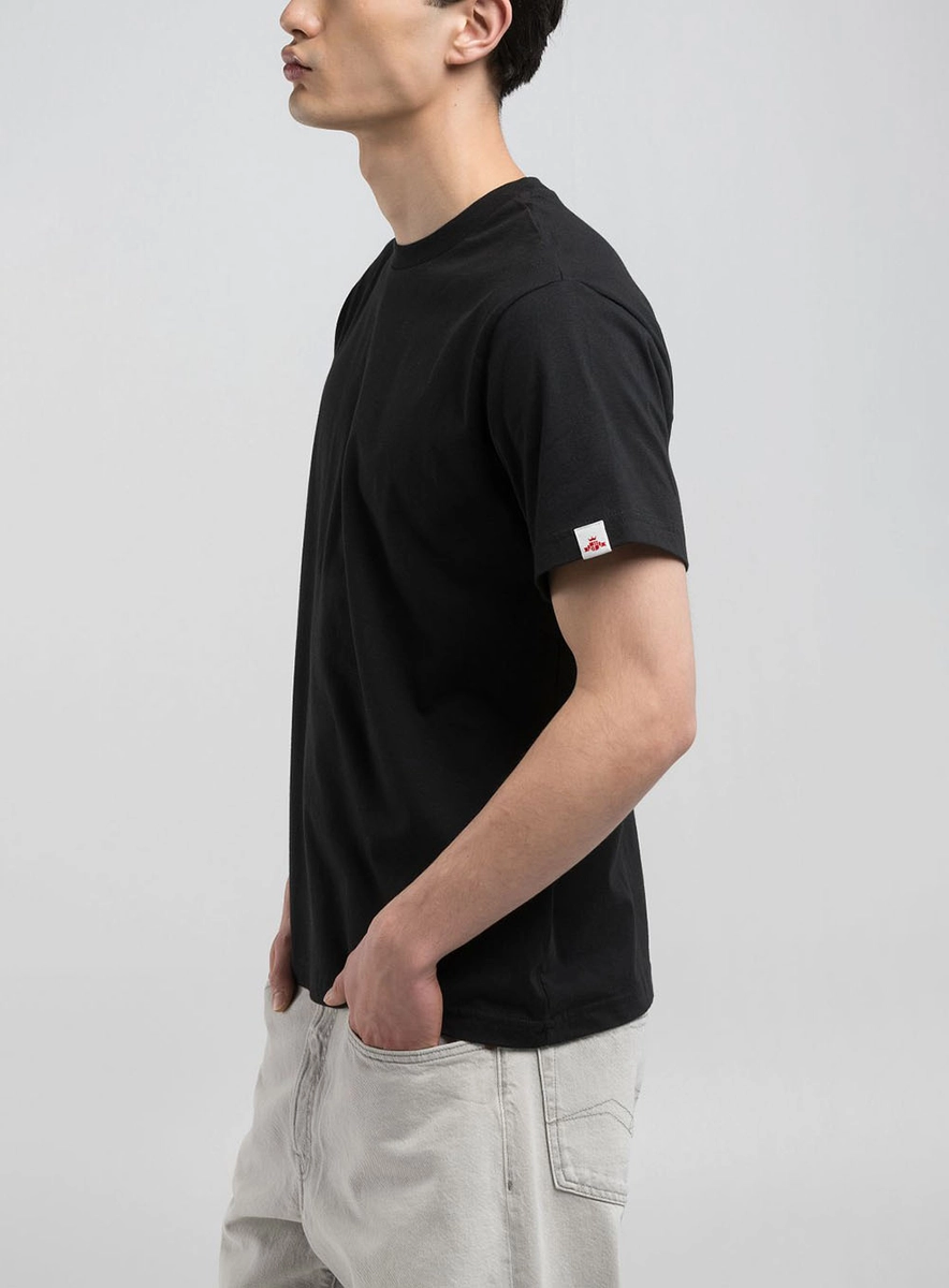 Camiseta Masculina Caimento Reto Manga Curta Preto Lcecci