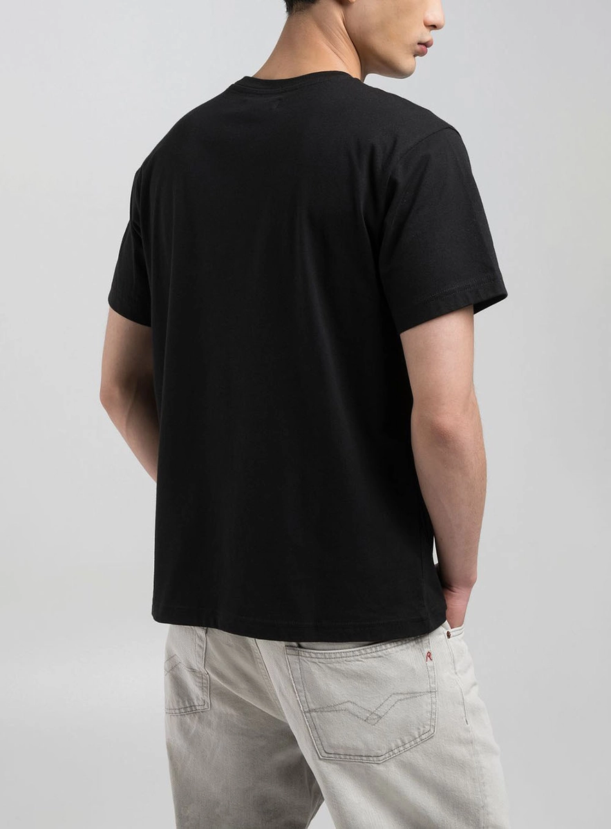 Camiseta Masculina Caimento Reto Manga Curta Preto Lcecci