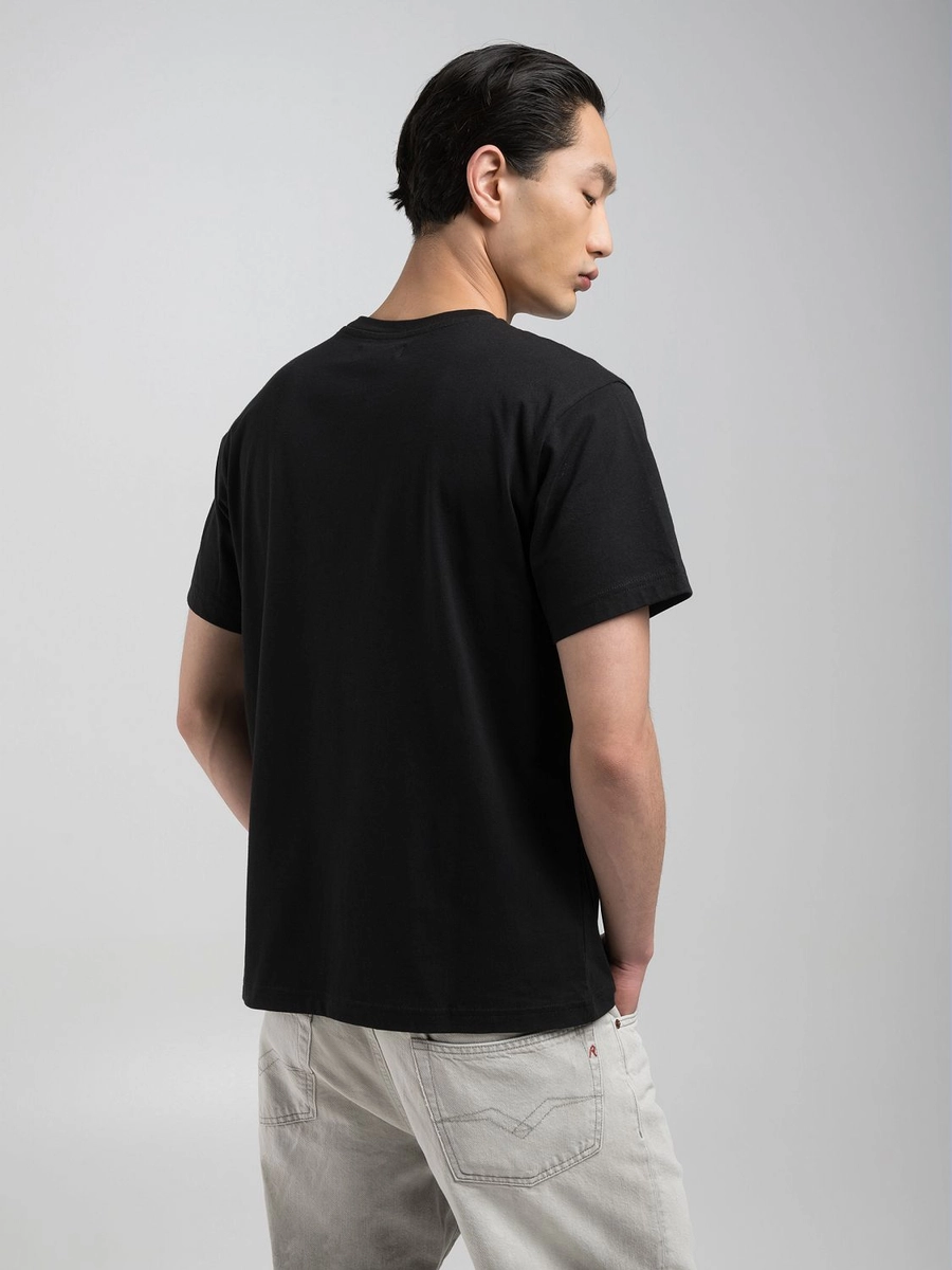 Camiseta Masculina Caimento Reto Manga Curta Preto Lcecci