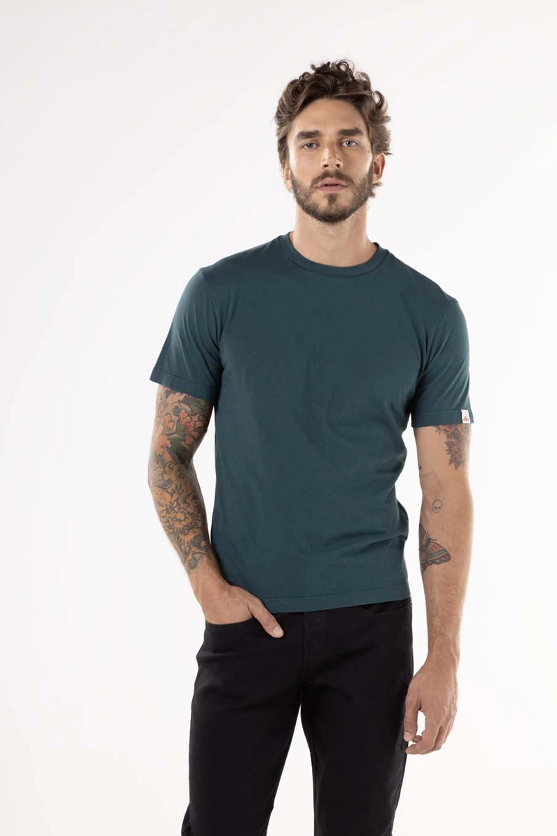 Camiseta Masculina Caimento Reto Manga Curta Preto Lcecci