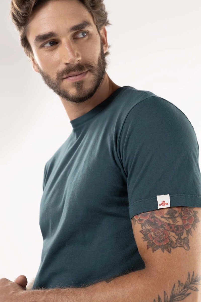 Camiseta Masculina Caimento Reto Manga Curta Preto Lcecci