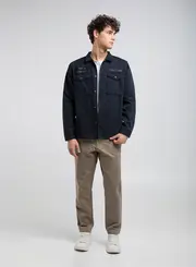 Camisa Masculina Utilitária Reta