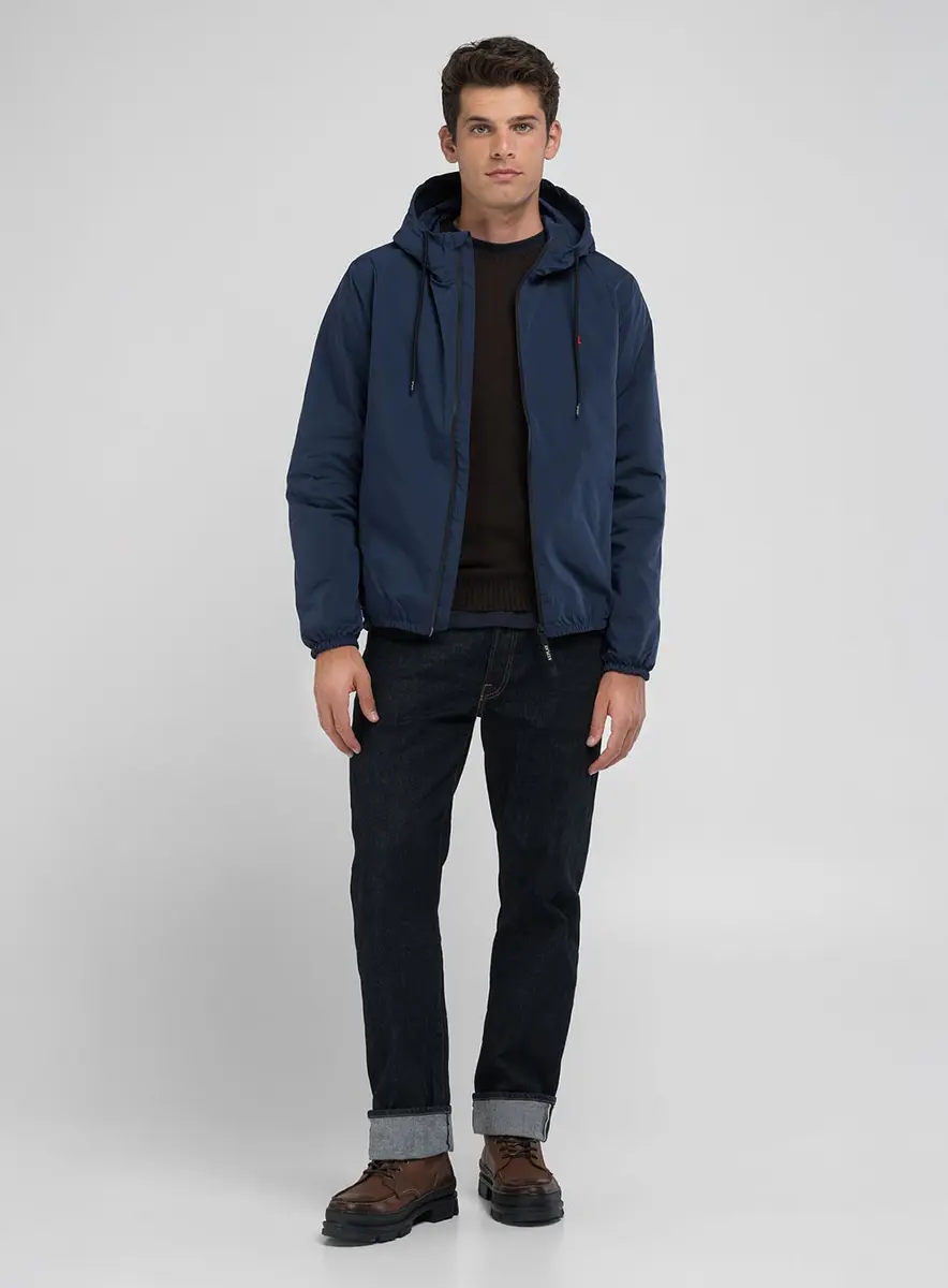 Jaqueta Masculina Corta-vento Essencial Azul Lcecci