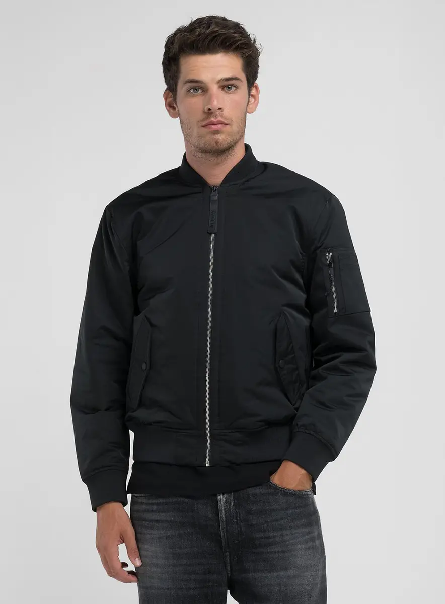 Jaqueta Masculina Bomber Air Force Preto Lcecci