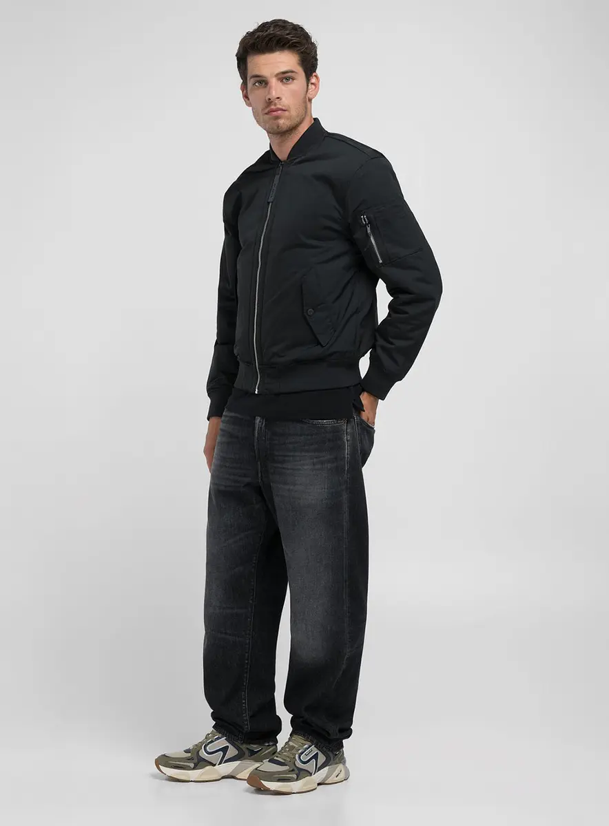 Jaqueta Masculina Bomber Air Force Preto Lcecci