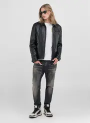Jaqueta Masculina Couro Roadster
