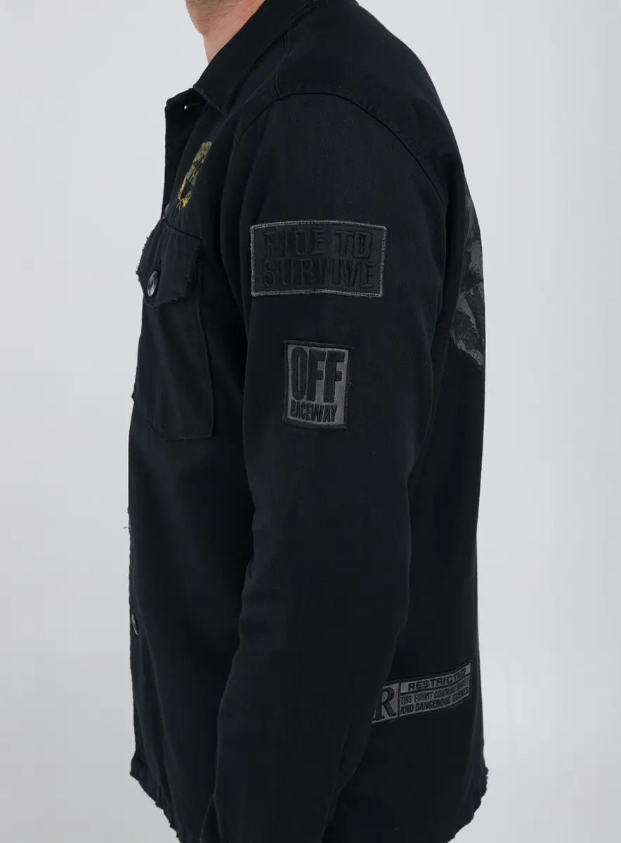 Jaqueta Masculina Sarja Replay Preto Lcecci