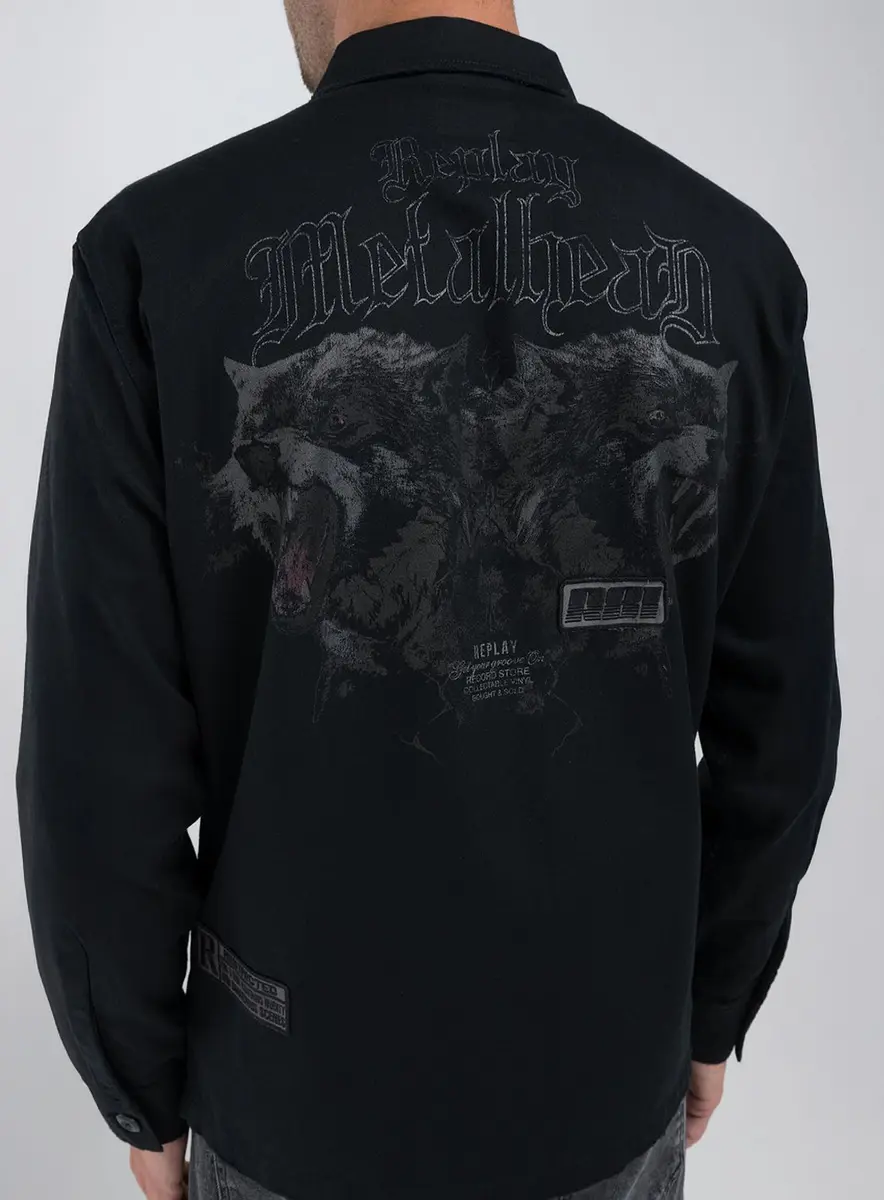 Jaqueta Masculina Sarja Replay Preto Lcecci