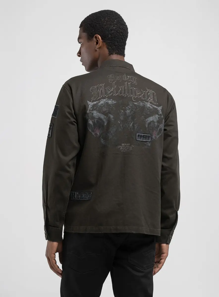 Jaqueta Masculina Sarja Replay Preto Lcecci