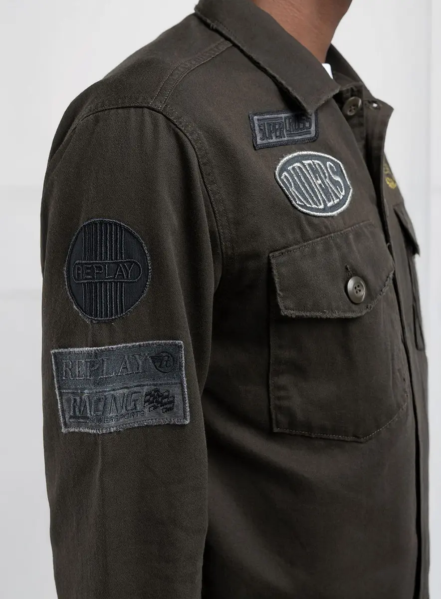 Jaqueta Masculina Sarja Replay Preto Lcecci