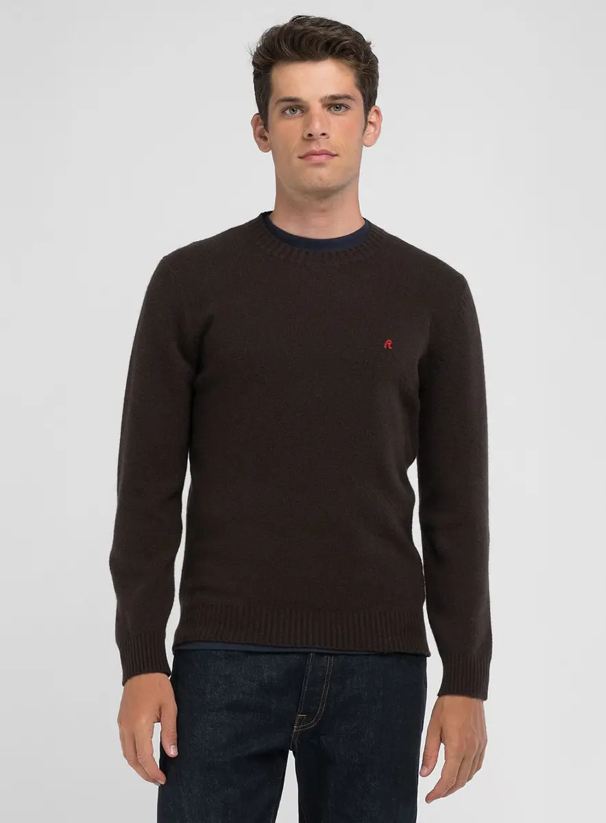 Suéter Masculino Básico Gola Careca Preto Lcecci