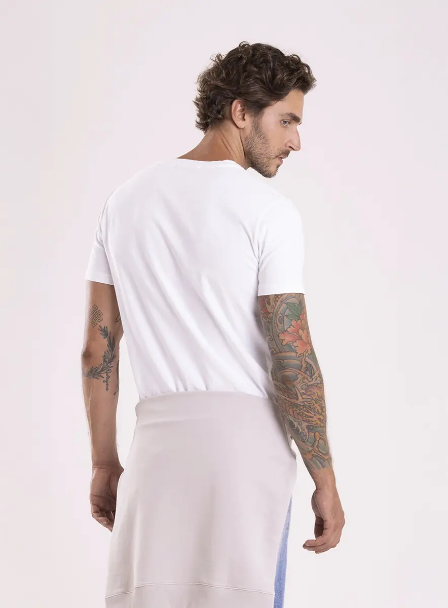 Camiseta Masculina Slim Manga Curta Branco Replay