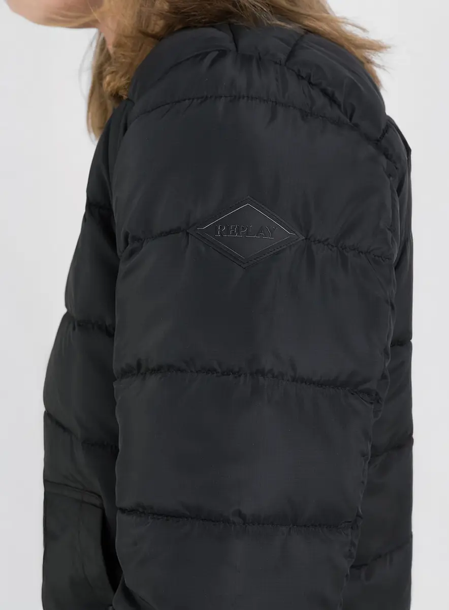 Jaqueta Masculina Puffer Replay Preto Lcecci
