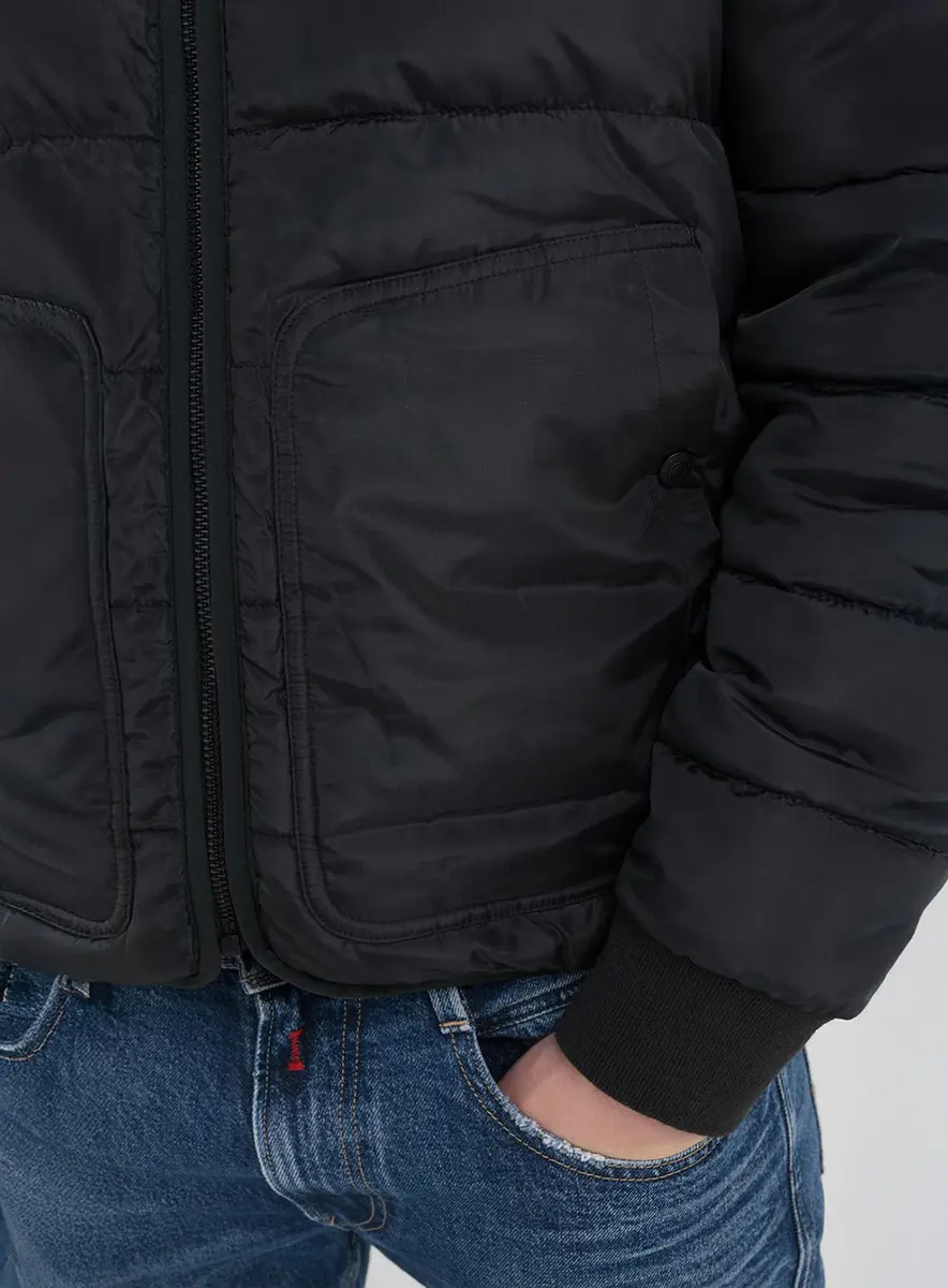 Jaqueta Masculina Puffer Replay Preto Lcecci