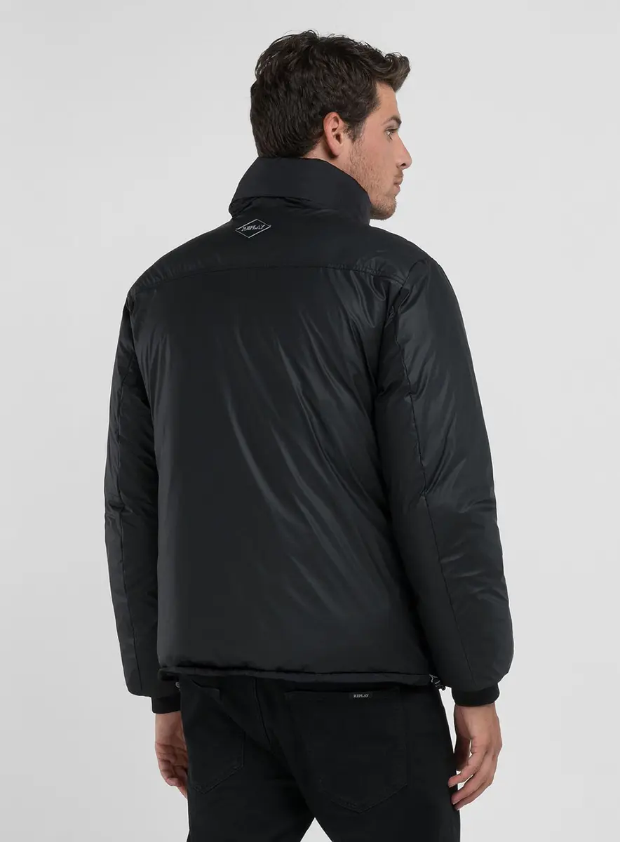 Jaqueta Masculina Puffer Cargo Preto Lcecci