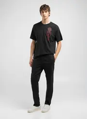 Camiseta Masculina Modelagem Solta Com Estampa