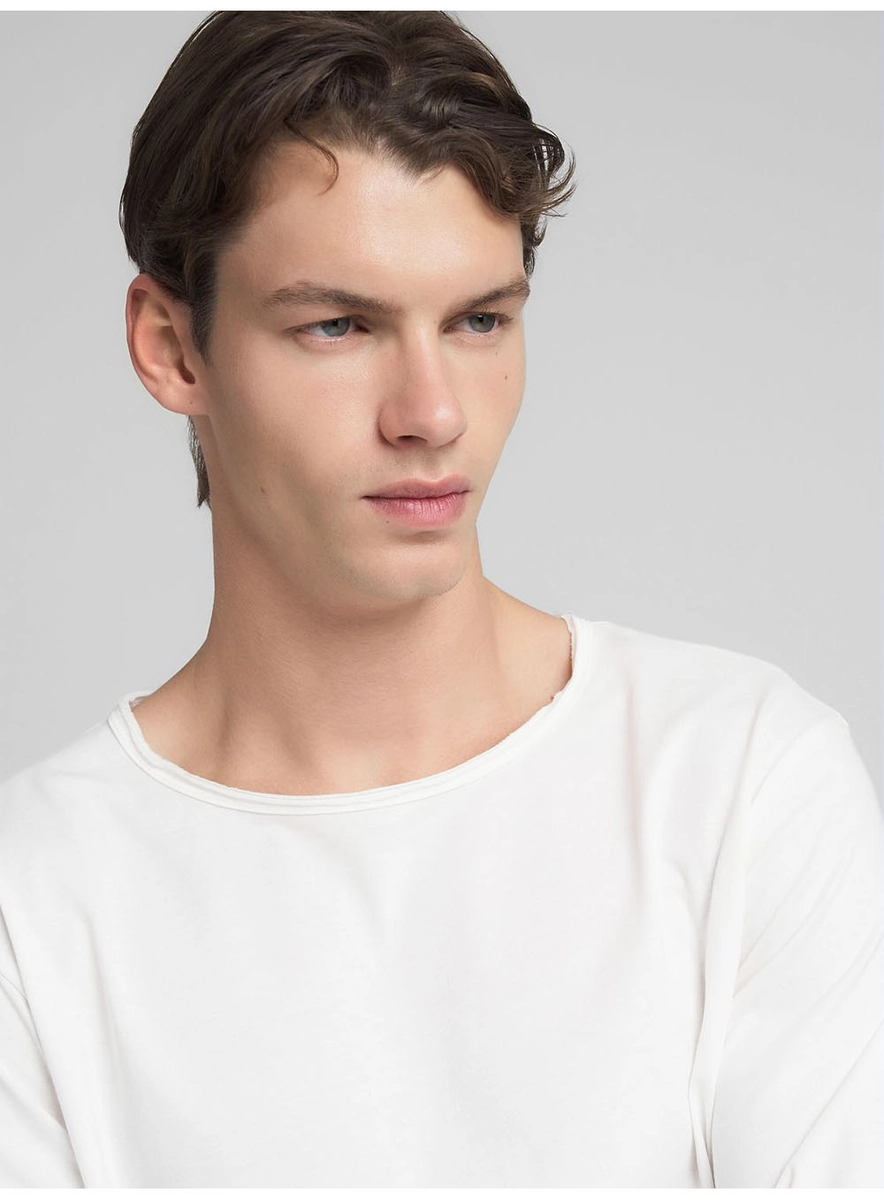 T-shirt Manga Longa Regular Preto Lcecci