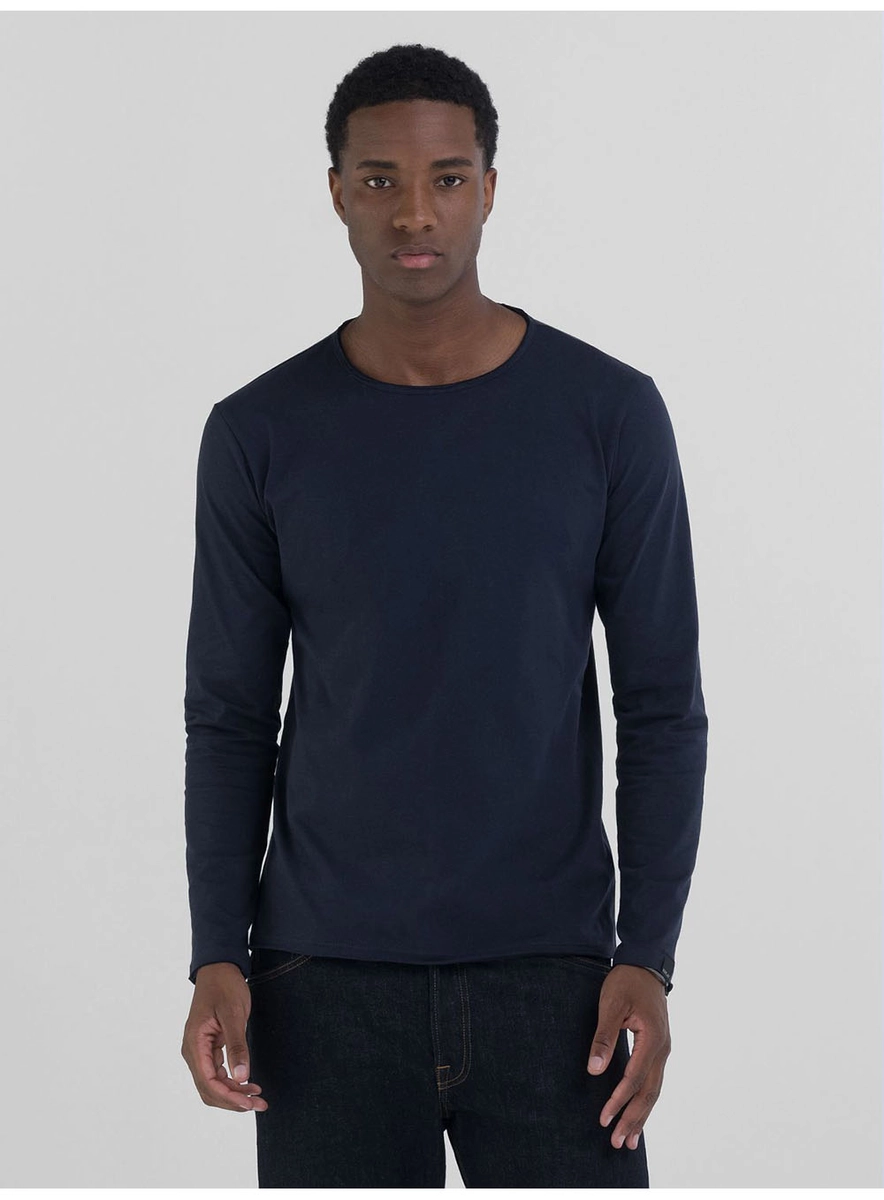 T-shirt Manga Longa Regular Preto Lcecci