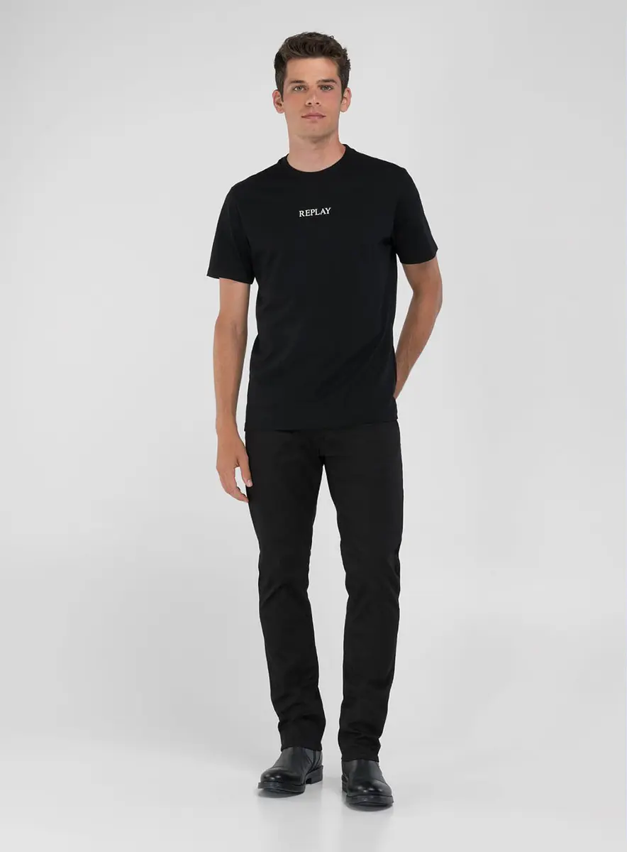 Camiseta Masculina Over Com Logo Minimalista Preto Lcecci