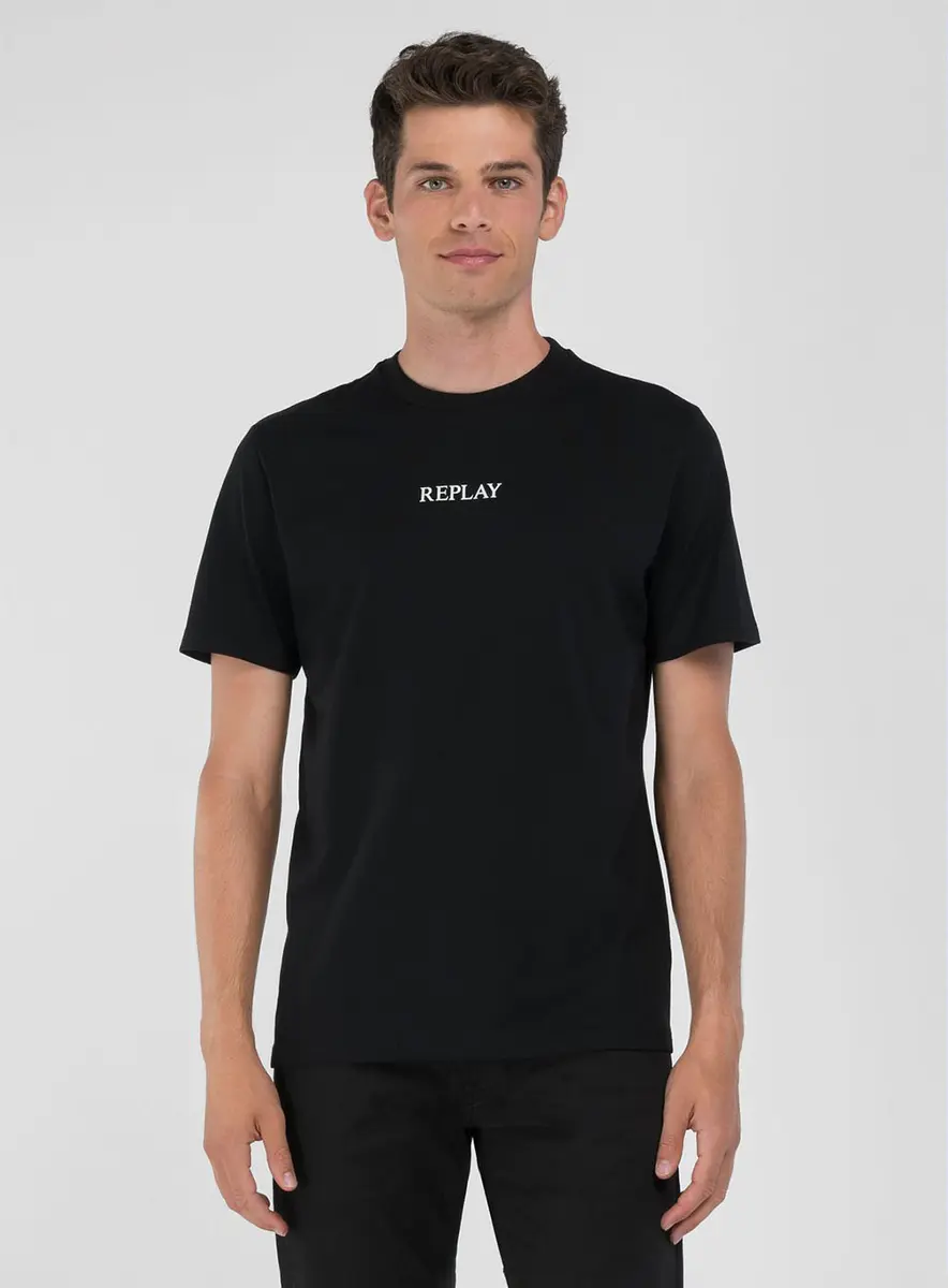 Camiseta Masculina Over Com Logo Minimalista Preto Lcecci