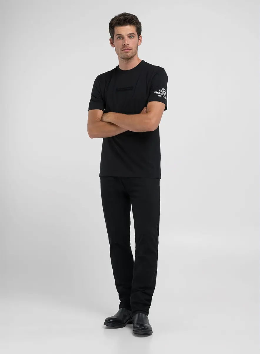 Camiseta Masculina Regular Oceano Preto Lcecci