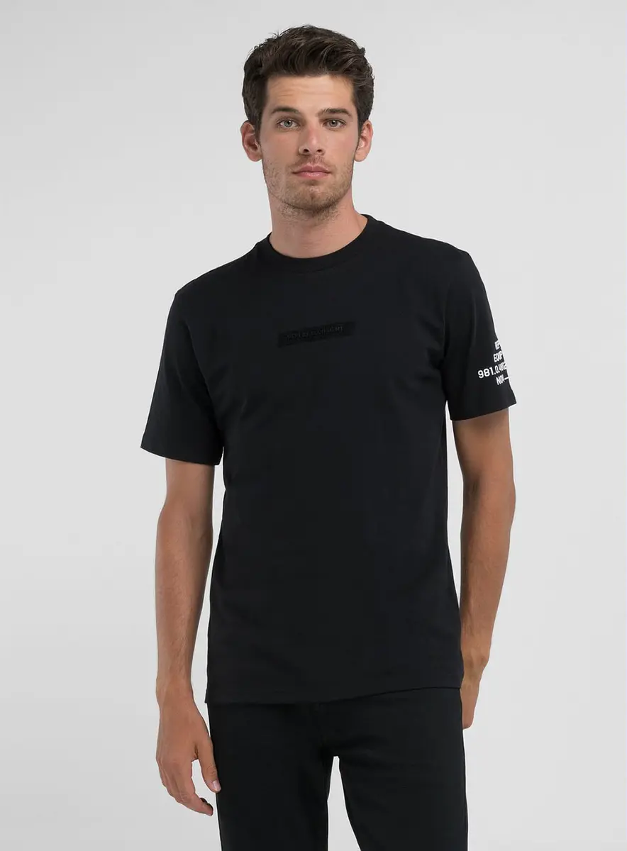 Camiseta Masculina Regular Oceano Preto Lcecci
