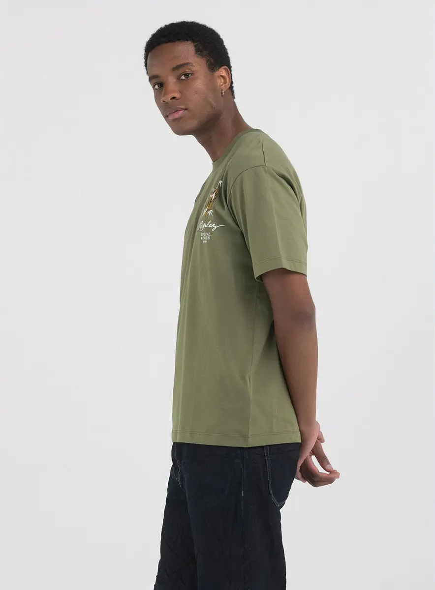 Camiseta Masculina Classic Tigre Verde Preto Lcecci