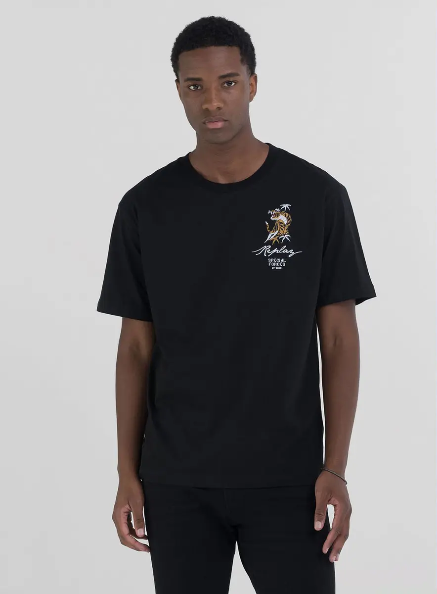 Camiseta Masculina Classic Tigre Verde Preto Lcecci