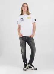 Camiseta Masculina Corte Reto Riders Branca