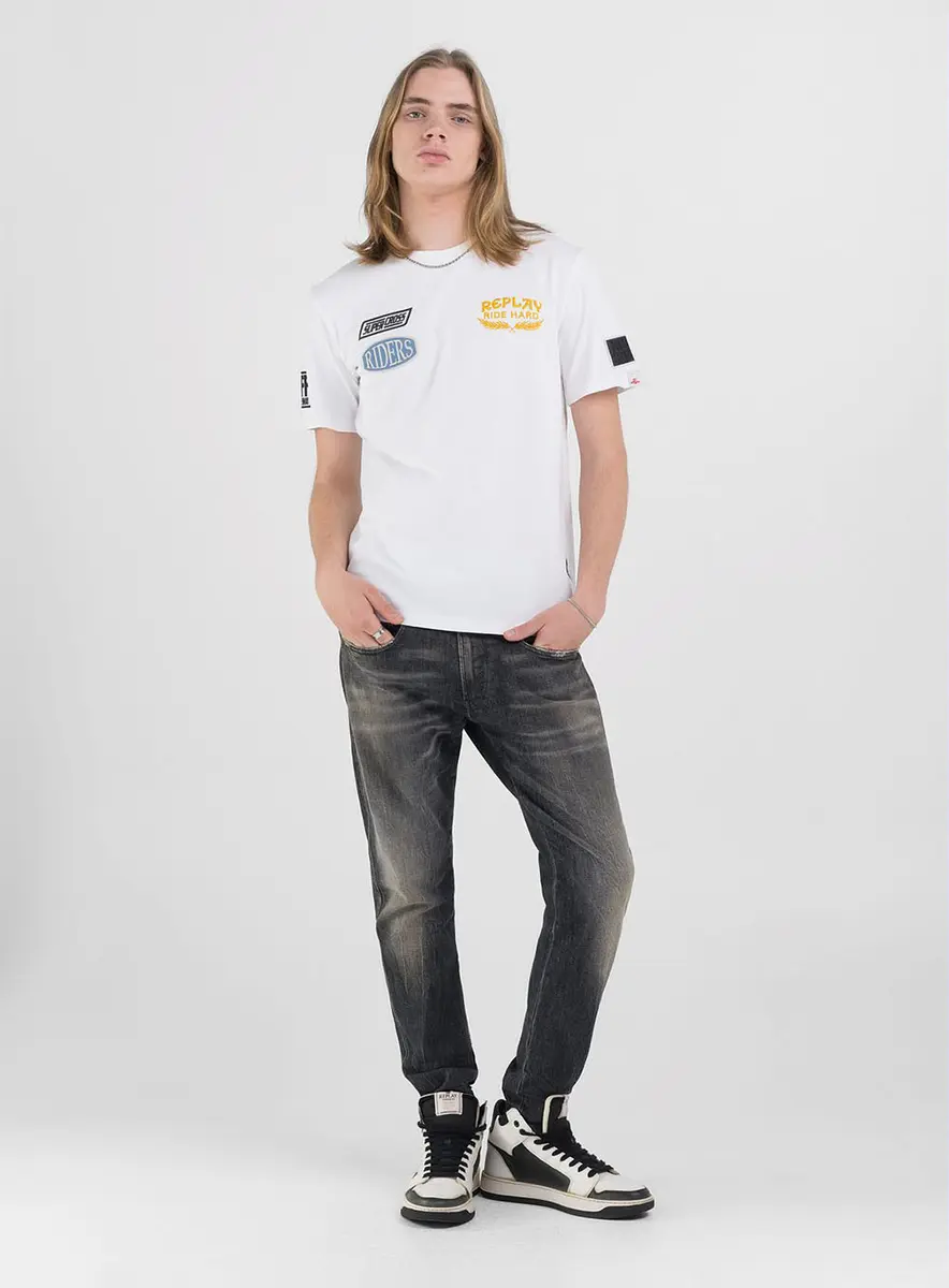 Camiseta Masculina Corte Reto Riders Branca Branco Lcecci