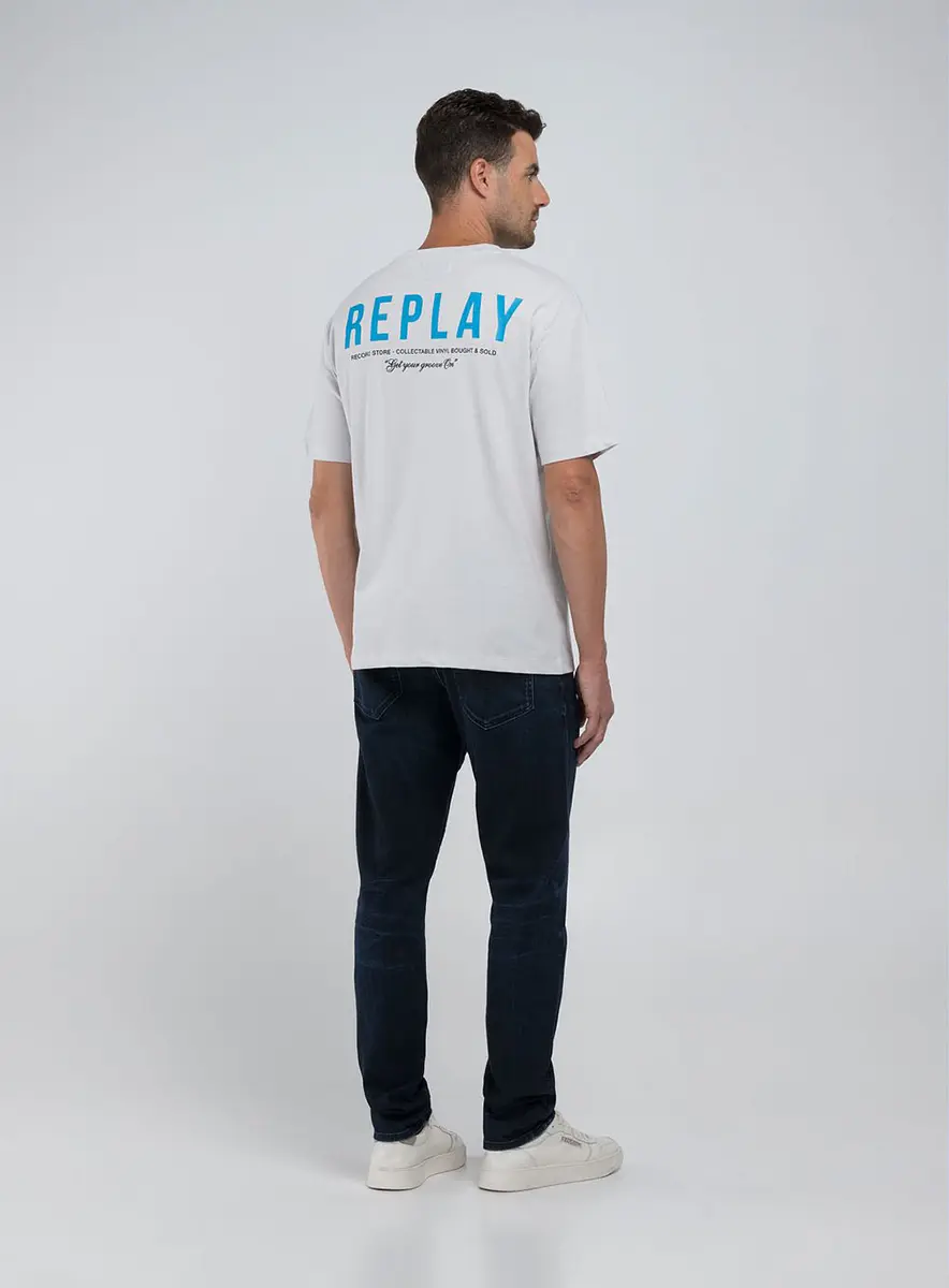 Camiseta Masculina Oversize Replay Marrom Preto Lcecci