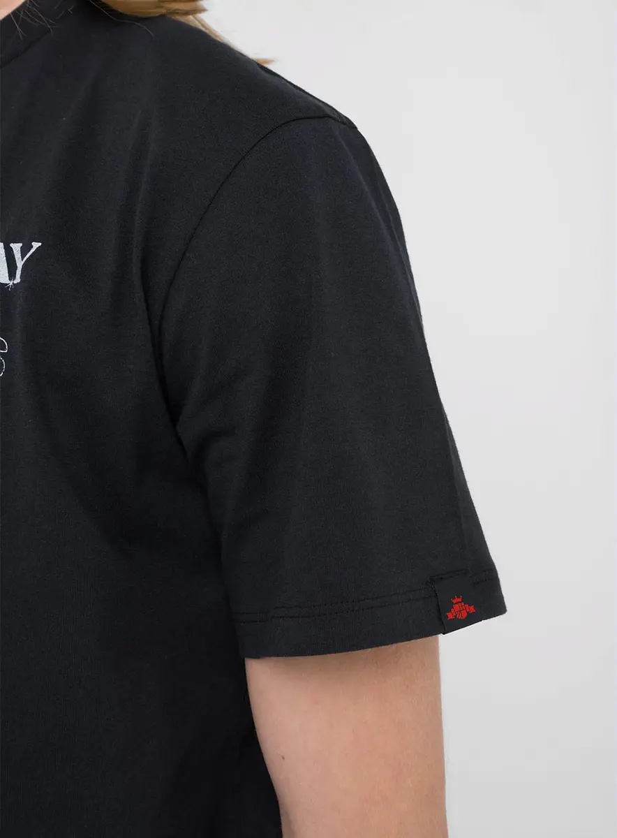 Camiseta Masculina Reta Graphic Replay Preto Lcecci