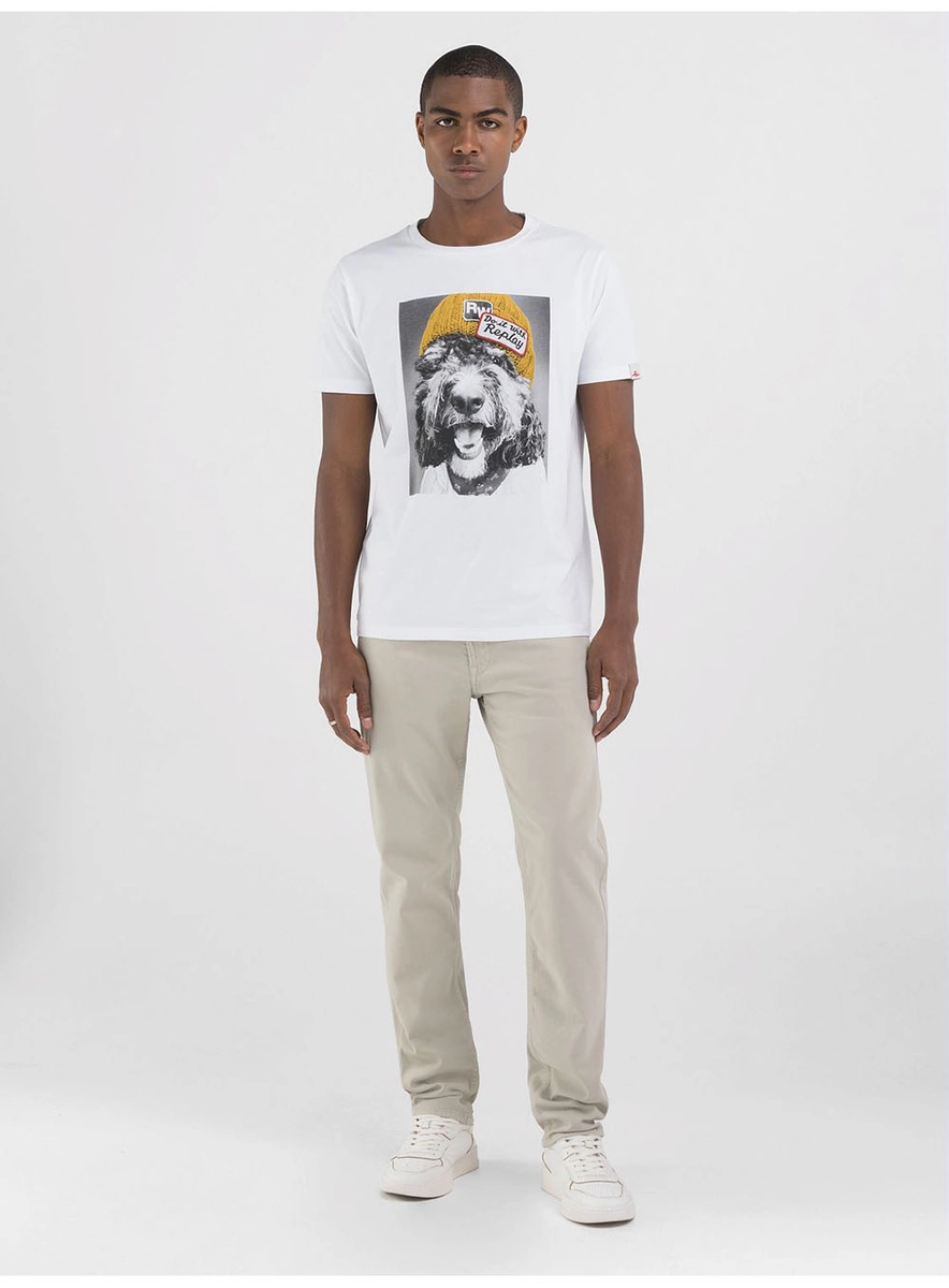 Camiseta Masculina Regular Slim Estampada Preto Lcecci