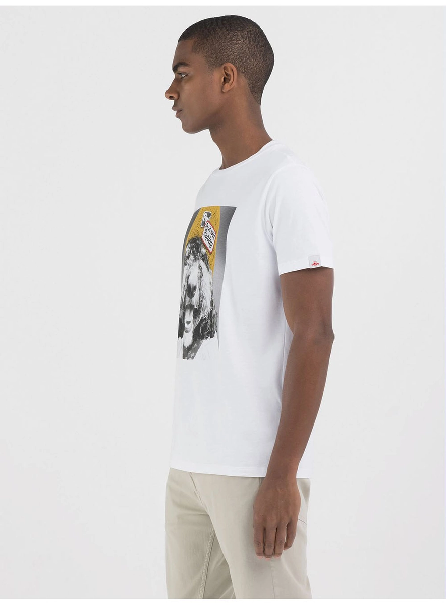 Camiseta Masculina Regular Slim Estampada Preto Lcecci