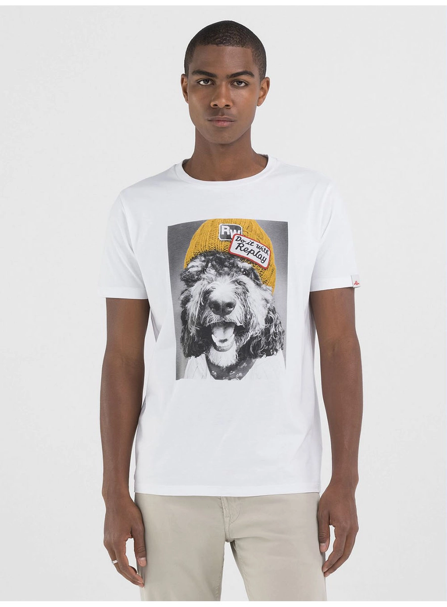 Camiseta Masculina Regular Slim Estampada Preto Lcecci