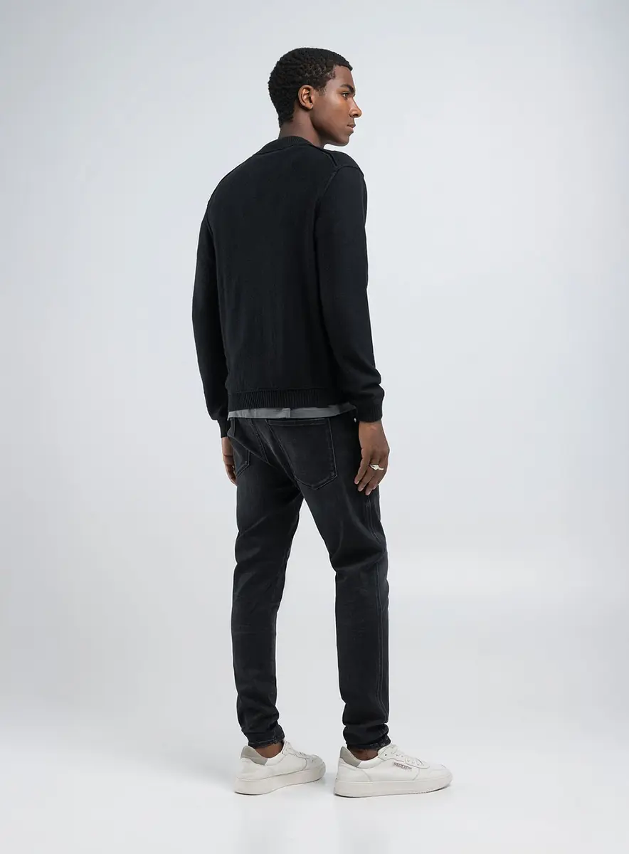 Suéter Masculino Polo Conforto Essencial Preto Lcecci