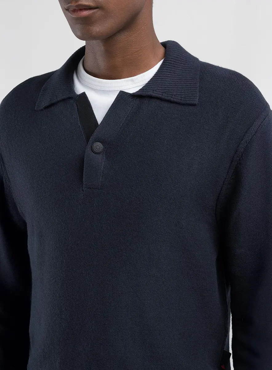 Suéter Masculino Polo Conforto Essencial Preto Lcecci