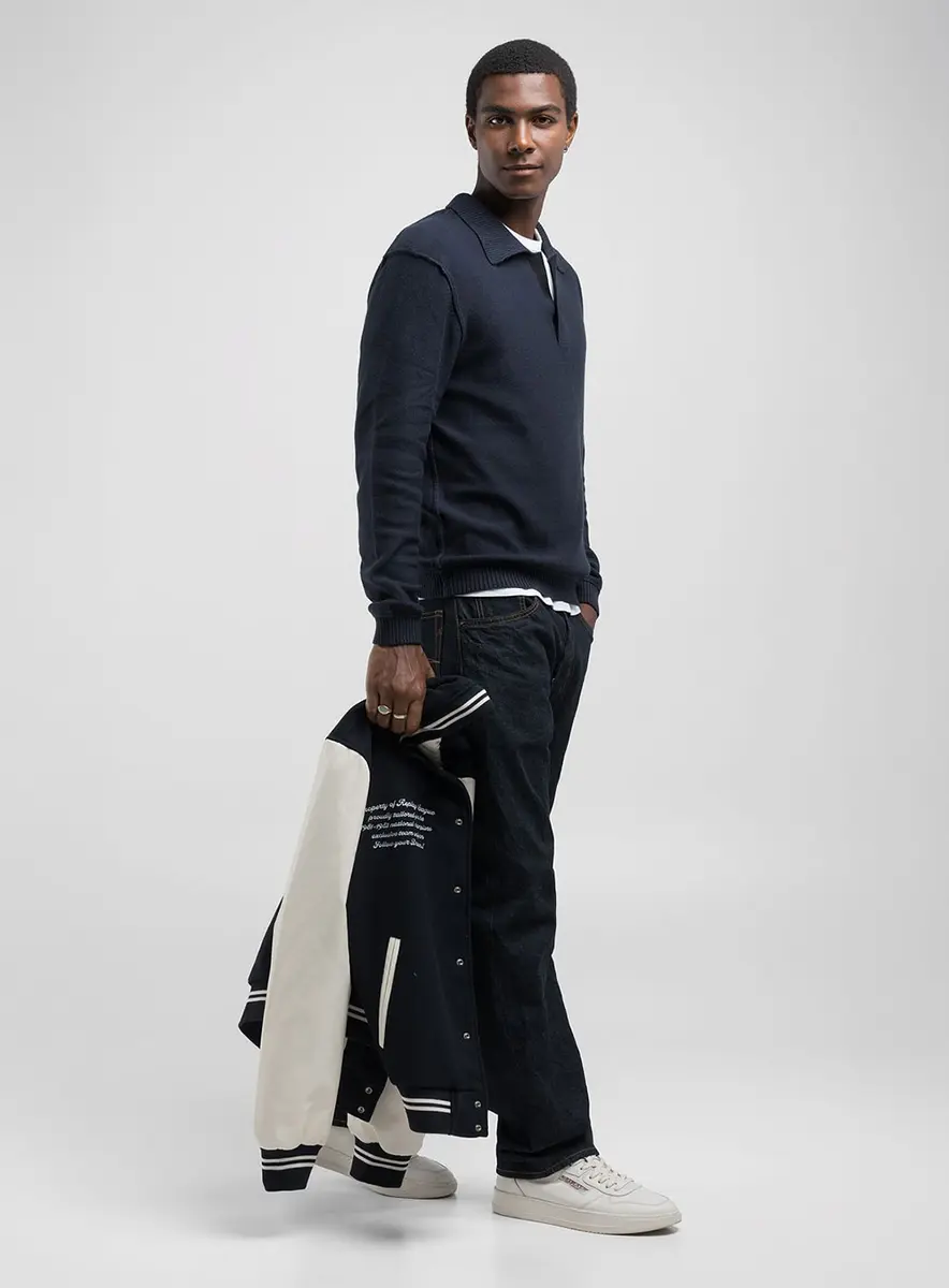 Suéter Masculino Polo Conforto Essencial Preto Lcecci