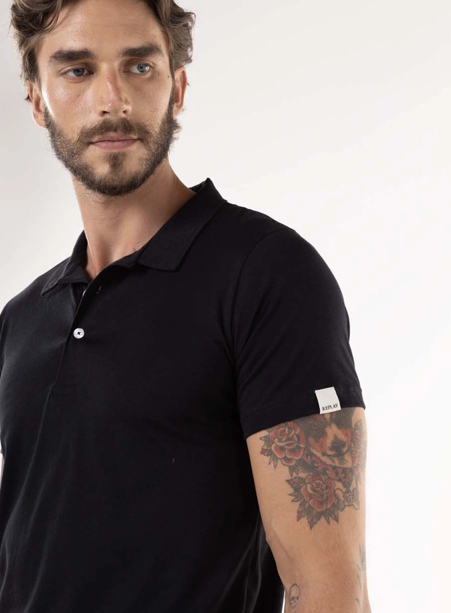 Camisa Polo Basic Comfort Pima Preto Lcecci