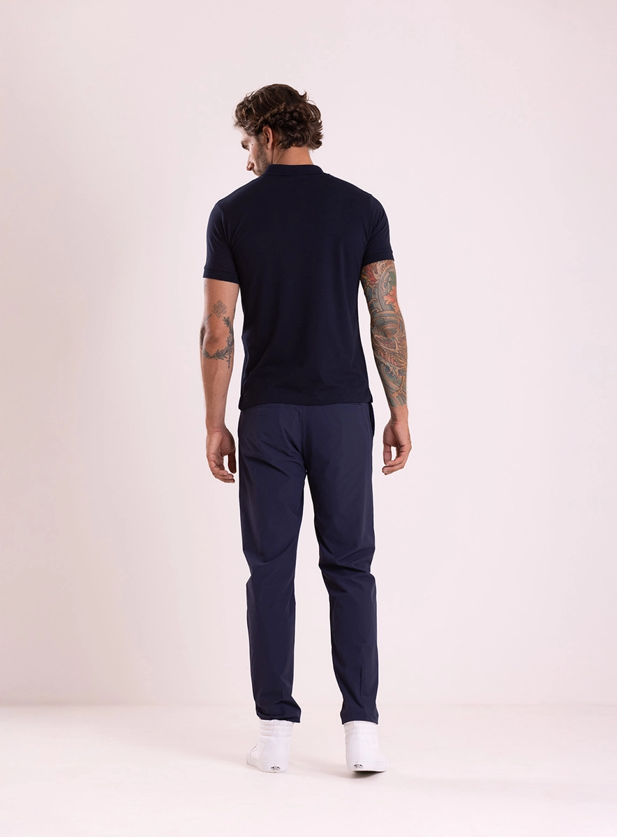 Camisa Polo Masculina Clássica Slim Pima Preto Lcecci